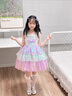 G.DUCKKIDS小黃鴨童裝洛麗塔公主裙女童裙子夏季兒童禮服女孩美人魚網(wǎng)紗蓬蓬 裙子帶拖尾 120 尺碼5~6歲【110-120cm】cm 曬單實(shí)拍圖