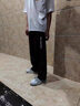 仕步凡 SIGOFAD冰絲褲男夏季2025新款寬松直筒潮牌運(yùn)動(dòng)男褲冰絲薄款男生長褲男 黑色+深灰色 XL 曬單實(shí)拍圖