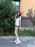 ZHR休閑鞋女秋季百搭軟底輕便鞋子女時尚厚底舒適女鞋 KS210杏色37 曬單實拍圖
