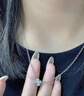蔓笙999純銀四葉草項鏈女2025爆款小眾設計鎖骨鏈女生日情人節禮物 999銀四葉花朵項鏈【精美禮盒】 曬單實(shí)拍圖