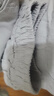 亞棉闊腿褲純色夏季女裝新款九分垂感大腳休閑褲女棉麻寬松褲子女 闊腿褲灰色 3XL （125-135斤） 曬單實(shí)拍圖