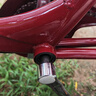 永久老年腳蹬三輪車(chē)?yán)先四_踏腳踩自行單車(chē)人力車(chē)代步拉貨輕便成人 【50-小斗款】酒紅色-單鏈條 曬單實(shí)拍圖