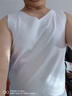 莫代爾新疆棉男士背心純棉夏季 無(wú)痕運動(dòng)跨欄寬肩大碼夏季男士打底汗衫 V領(lǐng)-白色+白色（2件裝）【100%純棉背心男】 2XL -體重140-160斤 曬單實(shí)拍圖