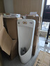 九牧（JOMOO）智能感應一體小便器掛墻落地式小便斗工程家用陶瓷小便池公廁尿斗 H款一體感應(地排) 曬單實(shí)拍圖