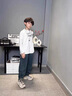 G.DUCKKIDS兒童裝男童秋裝褲子秋冬款男孩牛仔褲2024新款中大童加絨休閑長(zhǎng)褲 藍(lán)色春秋款 170cm 曬單實(shí)拍圖