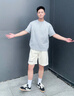 飛躍男鞋板鞋男2025夏季新款透氣舒適德訓(xùn)鞋男 黑米 41 曬單實(shí)拍圖
