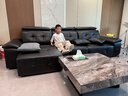 BOJO電動功能沙發(fā)床一體兩用2025新款小戶型客廳意式真皮藝勞倫斯9012 3.2m三人位（三電動） 360°全真皮 曬單實拍圖