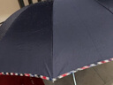天堂 加大雨傘三折 晴雨兩用商務(wù)傘經(jīng)典格紋10骨大雨傘男女 藏青 曬單實拍圖