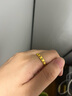 中國黃金（CHINA GOLD）官方正品足金999古法纏枝黃金戒指活口男女情侶結婚對戒生日禮物 女戒 凈金重約2.6g 曬單實(shí)拍圖