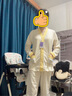 婧麒月子服春夏阿瓦提長絨棉4-10月份薄款孕婦睡衣哺乳待產(chǎn)家居服 杏仁黃【長絨棉·柔軟親膚】 L 曬單實(shí)拍圖