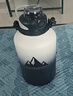 恩爾美（nRMEi）保溫保冷杯大容量316L不銹鋼男噸桶噸戶外茶水分離2000ml大肚水壺 漸變黑2000ml【冷熱雙保+316L】 曬單實拍圖