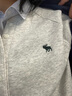 Abercrombie & Fitch【復古亨利領(lǐng)】經(jīng)典小麋鹿圖案女裝25秋冬抓絨衛衣外套152-5421 淺灰色 M (165/96A) 曬單實(shí)拍圖