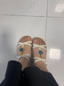 他她（TATA）涼鞋女2025年夏季商場(chǎng)同款時(shí)尚百搭新款休閑鞋XSJ02BL5 米白（涼鞋款） 37 曬單實(shí)拍圖