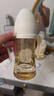 Grosmimi韓國進口格羅咪咪吸管杯奶瓶嬰兒童水杯PPSU學(xué)直飲杯子6月1-3歲 小熊白吸管杯奶瓶手柄款 300ml 曬單實拍圖