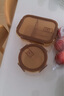 希樂扣 玻璃飯盒上班族帶飯微波爐加熱學(xué)生餐盒分隔便當(dāng)盒大容量保鮮盒 曬單實(shí)拍圖