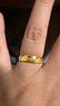周六福（ZLF）  黃金戒指足金情侶對(duì)戒SimpleLove結(jié)婚戒指活口 計(jì)價(jià) 單只 男戒18號(hào)-4.75g 曬單實(shí)拍圖