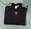 adidas廓形法式毛圈布運動圓領(lǐng)衛(wèi)衣套頭衫男裝秋季阿迪達斯三葉草   黑色   M 曬單實拍圖