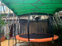 什嘉航推拉雨棚移動(dòng)蓬活動(dòng)伸縮式遮陽(yáng)棚戶外防雨大排檔帳篷倉(cāng)庫(kù)停車擺攤 寬3*伸縮長(zhǎng)6*高2.5頂布+架子 曬單實(shí)拍圖
