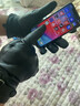 朗琦威尊真皮手套男騎行手套開車羊皮手套單層真皮加絨加厚商務(wù)帥氣觸屏 黑色(絲光里) M手掌偏小男士 曬單實拍圖
