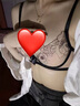 浪莎（LangSha）純欲性感蕾絲內(nèi)衣女套裝情趣超薄透明聚攏收副乳防下垂紅色文胸罩 黑色套裝【約會內(nèi)衣】 XL -38/85ABC【通杯】 曬單實拍圖