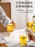 泥也玻璃水杯套裝高硼硅耐高溫涼水杯整套待客茶杯家用大容量冷水杯 曬單實(shí)拍圖
