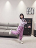 NICKYBABY女童速干套裝2026新款秋裝兒童跑步羽毛球運動(dòng)服女大童秋季登山衣 16281紫色+19579紫色 150 cm 曬單實(shí)拍圖