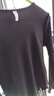 森馬（Semir）[商場(chǎng)同款]長(cháng)袖T恤女短款緊身顯瘦2025春木耳邊上衣101125101009 曬單實(shí)拍圖