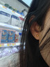 周六福足金999愛(ài)心黃金耳釘女耳飾生日禮物計價(jià)AA096006 約0.88g 一對 曬單實(shí)拍圖