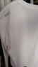 布先生明星同款長(cháng)袖T恤男士小白T內搭 長(cháng)袖標準T-圓領(lǐng)-白色 M(170) 曬單實(shí)拍圖
