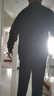 花花公子中老年運動套裝男春秋季爸爸裝中年媽媽春裝運動服女休閑情侶套裝 YLL-8828 寶藍色【三件套】 男款-2XL【建議140-160斤左右】 曬單實拍圖
