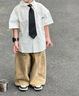 哈羅小黃鴨HAL.DUCK花童男童西裝套裝兒童夏季主持人演出服西服男孩夏裝畢業(yè)學(xué)院禮服 白色【套裝】 90 cm 曬單實(shí)拍圖