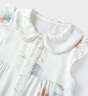 童泰（TONGTAI）女寶寶連體衣夏季薄款女童可愛(ài)翻領(lǐng)衣服兒童休閑哈衣爬服綠色80cm 曬單實(shí)拍圖
