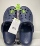 crocs卡駱馳洞洞鞋貝雅卡駱班輕便耐磨一腳蹬休閑鞋|205089 深藍(lán)/辣椒紅-4CC 41 /42(260mm) 曬單實(shí)拍圖