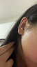 周六福5G工藝黃金耳釘女浪漫仙雪足金耳飾計價(jià)A0912072 約0.97g 一對  曬單實(shí)拍圖
