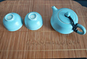 蘇氏陶瓷 汝窯茶具套裝忠義茶壺開片可養(yǎng)金線一壺兩茶杯整套功夫茶具J0137 曬單實拍圖