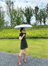DEATKN德國鈦銀太陽(yáng)傘防曬傘防紫外線(xiàn)女遮陽(yáng)傘晴雨兩用超輕六折小巧折疊 天空藍-六折便攜【特防曬-輕奢傘包-冰感出行-鈦銀 曬單實(shí)拍圖