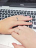 Vana莫比烏斯環(huán)銀情侶戒指一對戒開活口生日禮物送男女朋友老婆 活口戒一對(大小可自由調(diào)節(jié)) 曬單實拍圖