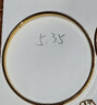 謝瑞麟（TSL）黃金手鐲女款CNC工藝蝴蝶紋足金手鐲素鐲手飾YT077七夕禮物 22.7g 工費約4720元 曬單實拍圖