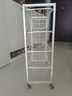 宜家（IKEA）JONAXEL尤納賽爾帶細網(wǎng)籃書架落地花架置物架衛(wèi)生間收納 寬網(wǎng)籃25x51x70cm 曬單實拍圖
