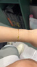 周大福 蹦迪魚(yú)鱗愛(ài)心手鏈黃金工費(fèi)320)15cm約2.3g EOF1272 曬單實(shí)拍圖