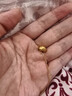 老鳳祥相思豆黃金吊墜女足金紅豆硬金掛墜項鏈生日情人節(jié)禮物送女友 足金吊墜約0.3-0.35g+S925銀鏈 曬單實拍圖