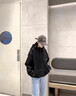 WHIM NASA男士外套男春秋季款?yuàn)A克潮流初高中學(xué)生沖鋒棉衣服男裝寬松工裝冬 米色 XL 曬單實(shí)拍圖
