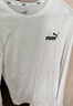彪馬（PUMA）長袖t恤男裝 春秋款跑步運動服打底衫寬松潮流圓領(lǐng)上衣薄款衛(wèi)衣 【25新款】彪馬白-全棉透氣 M 175/96A 推薦體重120-140斤 曬單實拍圖
