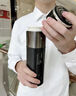 ONEDAY男士玻璃泡茶杯2025新款一鍵開蓋高級男生防摔爆茶水分離高硼硅 商務灰 防摔防燙+商務簡約 420ml 曬單實拍圖