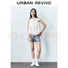 UR2025秋季新款女裝時尚超寬松蝴蝶結(jié)無袖罩衫襯衫UYY250029 本白 M (M-L) 曬單實(shí)拍圖