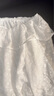 森馬（Semir）長袖襯衫女短款白色繡花浪漫秋2025新款荷葉邊一字肩襯衣溫柔 本白10101 L 曬單實(shí)拍圖