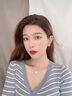 HR赫蓮娜輕奢一貝子項鏈女士時尚首飾品七夕情人節(jié)禮物送女友老婆 玫瑰金色（輕奢款） 曬單實(shí)拍圖
