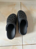 卡駱馳（crocs）女鞋厚底云朵洞洞鞋戶外休閑時尚一腳蹬沙灘鞋 206750-001 37-38 曬單實拍圖