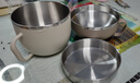 沃德百惠（WORTHBUY）304不銹鋼飯盒上班族便攜大容量學(xué)生日式多層分隔型便當(dāng)盒快餐杯 米色飯盒 曬單實(shí)拍圖