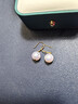 大溪地18K金akoya珍珠耳環(huán) 8.5-9mm正圓強光海水珍珠耳飾珠寶送老婆 曬單實拍圖